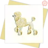 Quilling-card-15x15cm-Big-White-Poodle-VN2XM1150NQNN - Quilling Arts - VIET NET - From Hand with Love