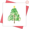 Quilled-Christmas-tree-Quilling-card-15x15cm-Marry-Christmas-VN1XM115116E1- Quilling Arts - VIET NET - From Hands with Love