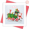 The-trainman-Santa-Quilling-card-15x15cm-Merry-Christmas-VN1XM115123E2- Quilling Arts - VIET NET - From Hands with Love