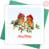 Red-hat-birds-Quilling-card-15x15cm-Marry-Christmas-VN1XM115124E2- Quilling Arts - VIET NET - From Hands with Love