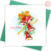 Quilled-Jingle-Bells-Quilling-card-15x15cm-Marry-Christmas-VN1XM115136E2- Quilling Arts - VIET NET - From Hands with Love
