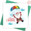 Quilling-card-15x15cm-Merry-Christmas-Santa-The-Parachutant-VN1XM115144E2- Quilling Arts - VIET NET - From Hands with Love