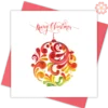 Quilled-Ornament-Quilling-card-15x15cm-Marry-Christmas-VN1XM115148E2- Quilling Arts - VIET NET - From Hands with Love