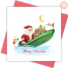 Santa, the sailor-Quilling-card-15x15cm-Marry-Christmas-VN1XM115155E2- Quilling Arts - VIET NET - From Hands with Love