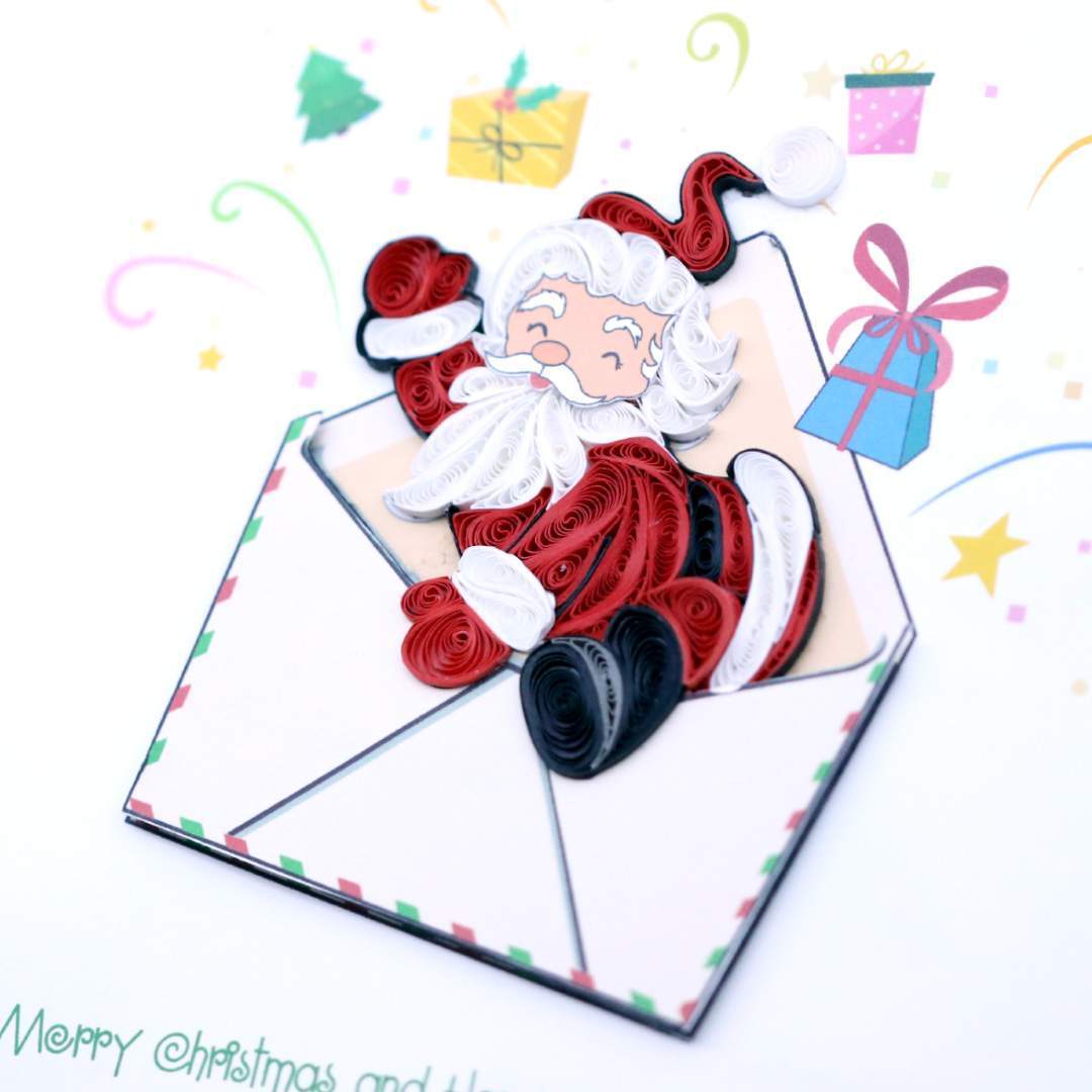 Quilling-Arts-Viet-Net-From-hand-with-love-Hello-Santa-Christmas-Quilled-greeting-card-15x15cm-Merry-Christmas-VN1XM115161E2-2