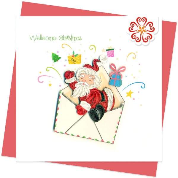 Quilling-Arts-Viet-Net-From-hand-with-love-Hello-Santa-Christmas-Quilled-greeting-card-15x15cm-Merry-Christmas-VN1XM115161E2