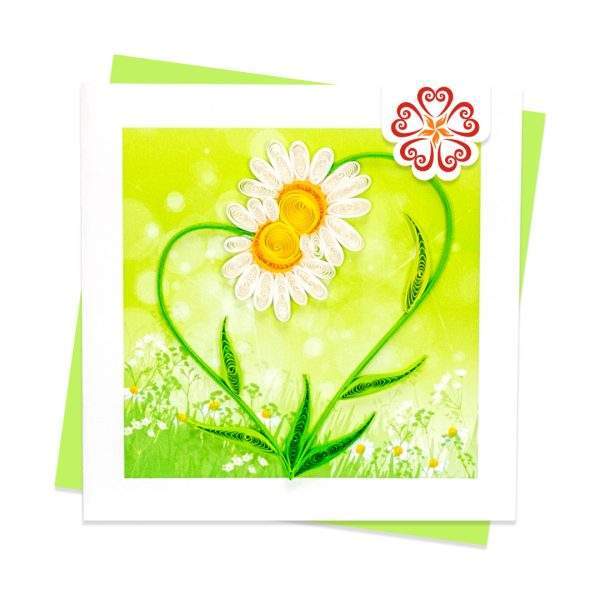 Quilling-Arts-Viet-Net-From-hand-with-love-Quilled-greeting-card-10x10cm-heart-daisy VN2XM110212NN