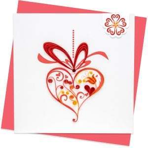 Quilling-Arts-Viet-Net-From-hand-with-love-Quilled-greeting-card-15x15cm-Love-heart-ornament VN2NN115A26NN