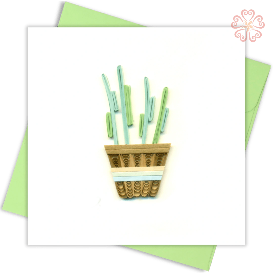 Quilling-Arts-Viet-Net-From-hand-with-love-Quilled-greeting-card-10x10cm-straight-cactus-basket VN2XM110199NN