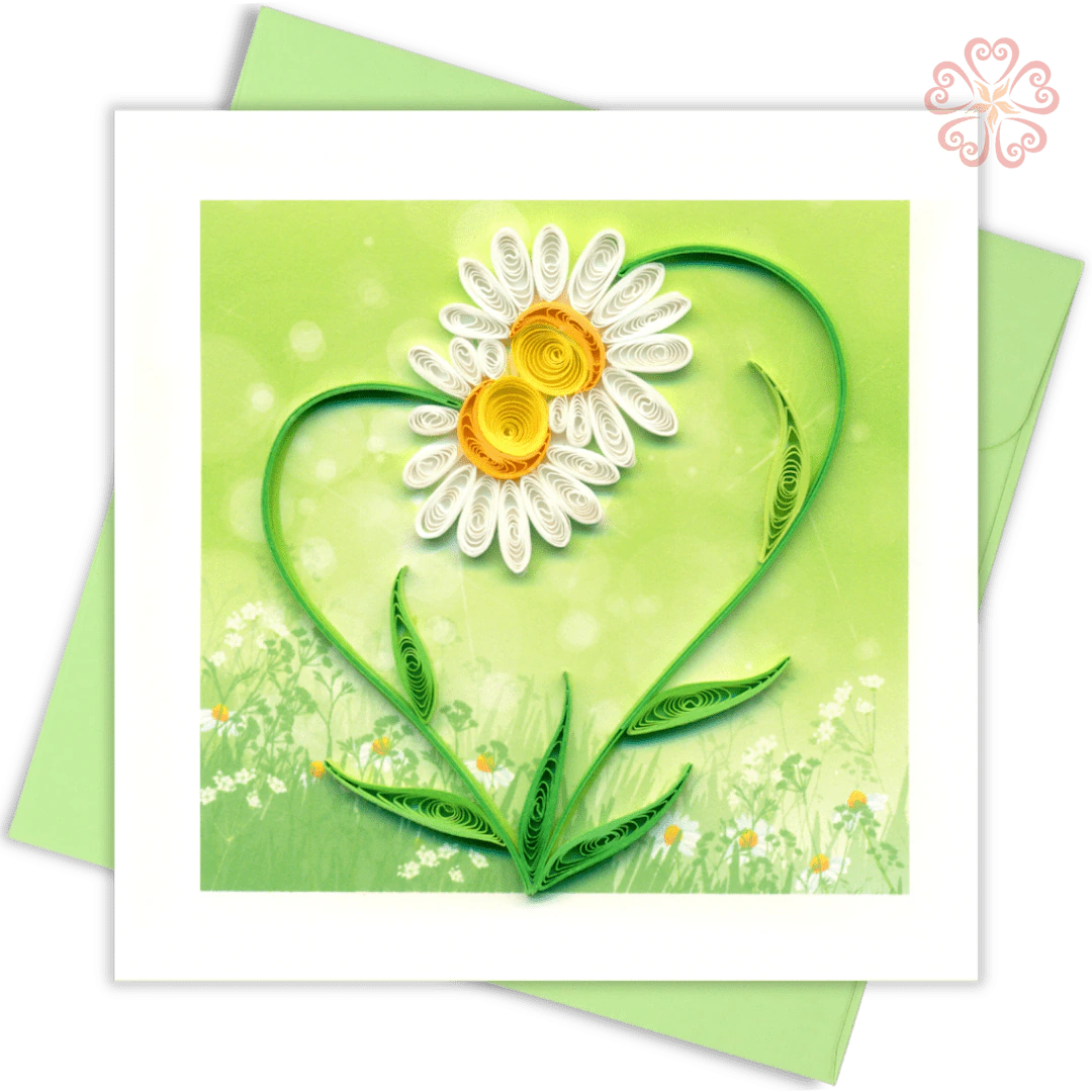 Quilling-Arts-Viet-Net-From-hand-with-love-Quilled-greeting-card-10x10cm-heart-daisy VN2XM110212NN