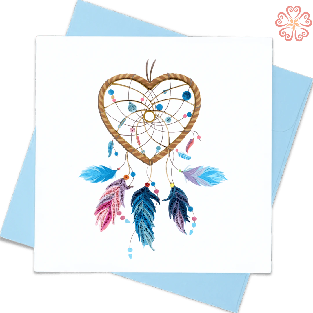 Quilling-Arts-Viet-Net-From-hand-with-love-Quilled-greeting-card-15x15cm-Love-heart-dream-catcher VN2XM115A25NN