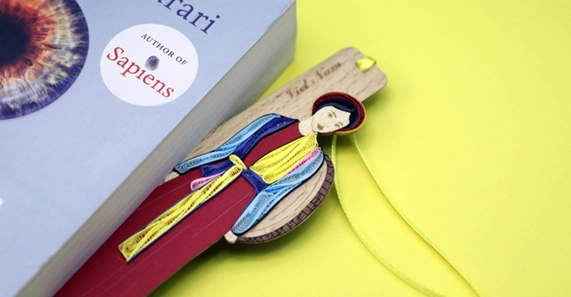 Quilling bookmark - beautiful handicraft - Ao ba ba - Beautiful art - Bookmark - kep sach