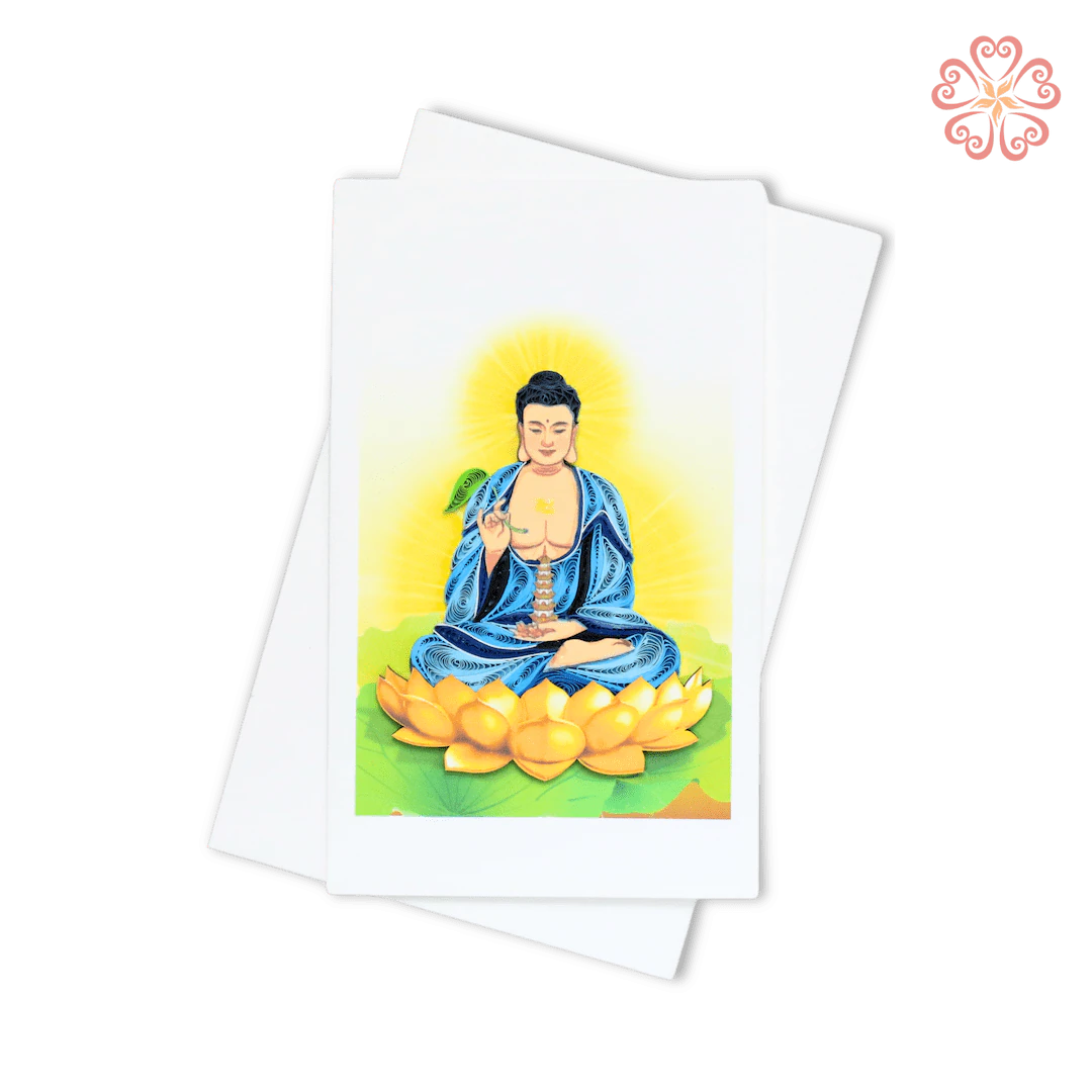 Amitabha Buddha Quilling Card