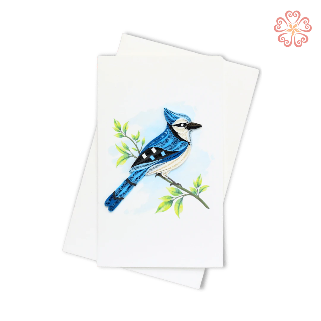 Blue Jay Quilling Card
