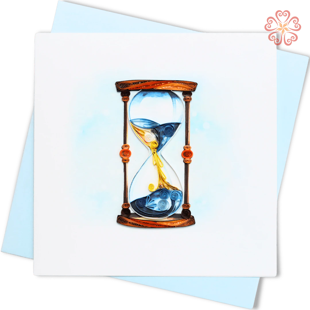 Hourglass Quilling Card