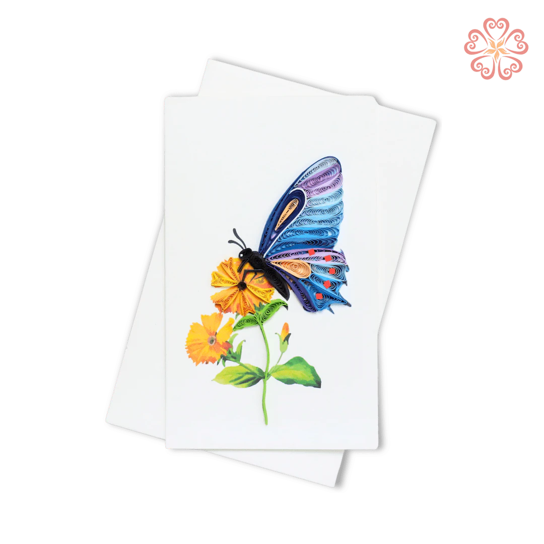 Monarch Butterfly Quilling Card