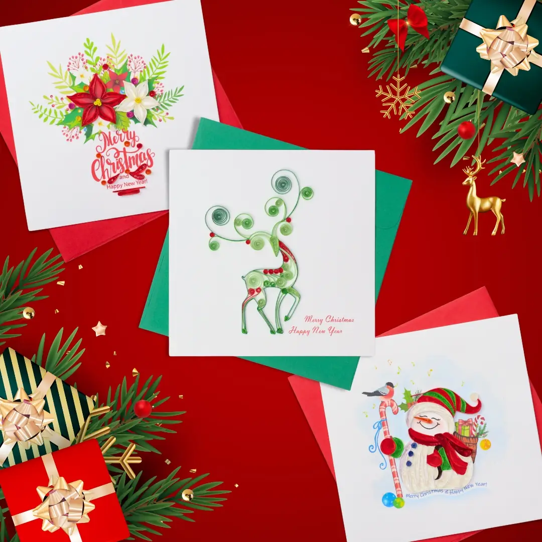 Quilling art christmas design for hompage images