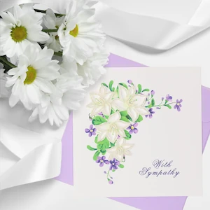 quilling card condolorences - home page image