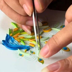 quilling handcrafting process by quilling art - Home page image
