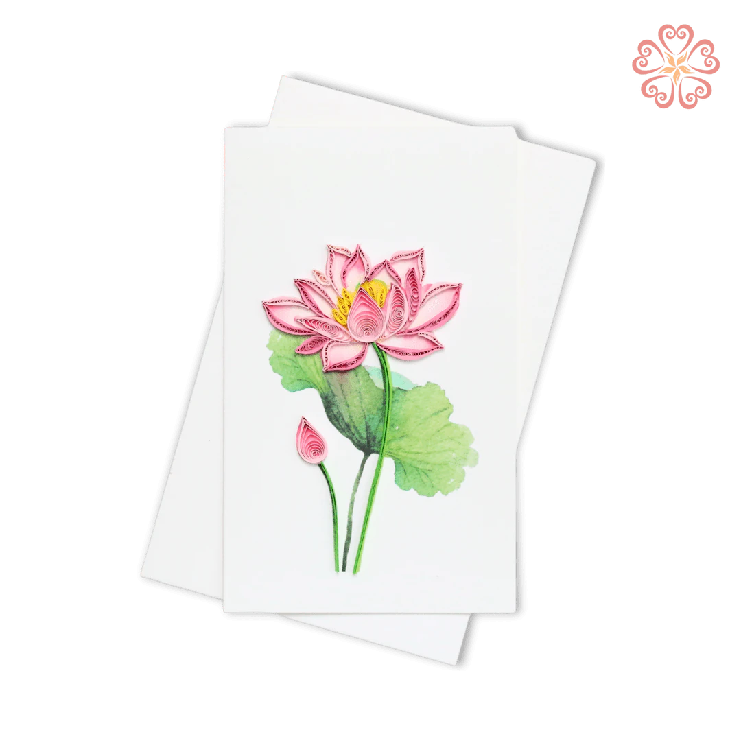 Quilled Pink Lotus Flower