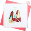 Quilled Red high heels-Quilling Card 15cm x 15cm-Best Wishes-VN2XM115D58E1-Quilling Art Viet Net from hand with love-1080x1080px