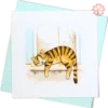 Quilled Sleeping tabby cat-Quilling Card 15cm x 15cm-Animal-VN2XM115D67NN-Quilling Art Viet Net from hand with love-1080x1080px