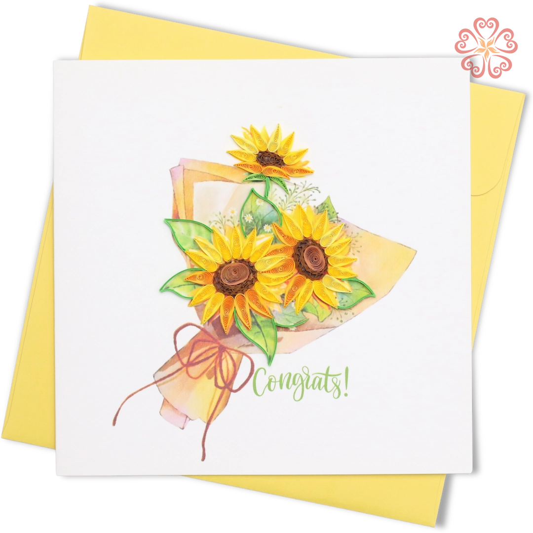 Quilled Sunflower Bouquet