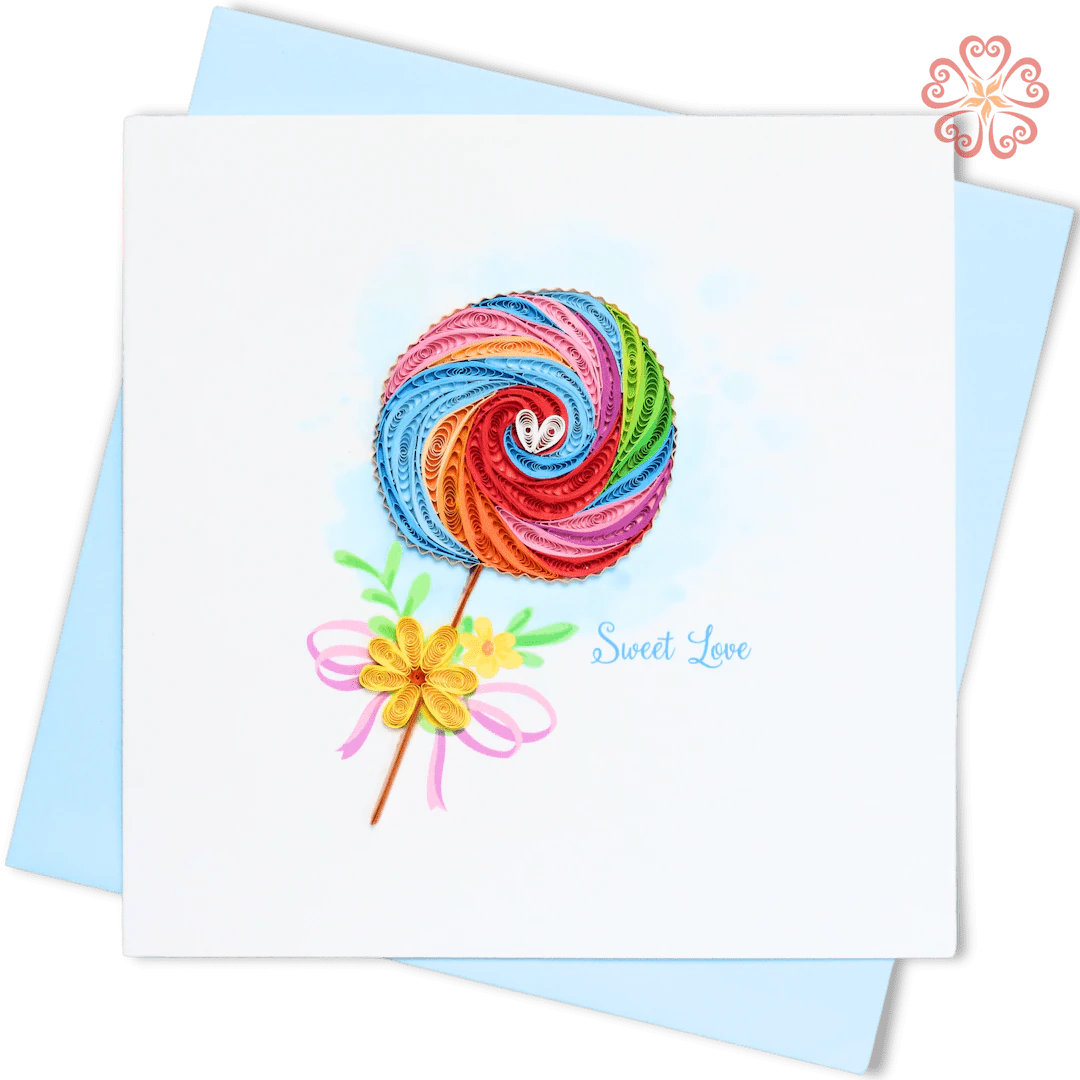 Quilled Sweet Love Lollipop