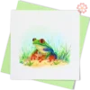 Red-eyed tree frog Quilling Card-Quilling Card 15cm x 15cm-Animal-VN2XM115D78NN-Quilling Art Viet Net from hand with love-1080x1080px (2)