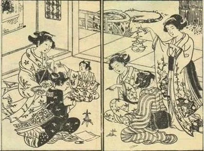 Senbazuru_Orikata 1797_origami history origin