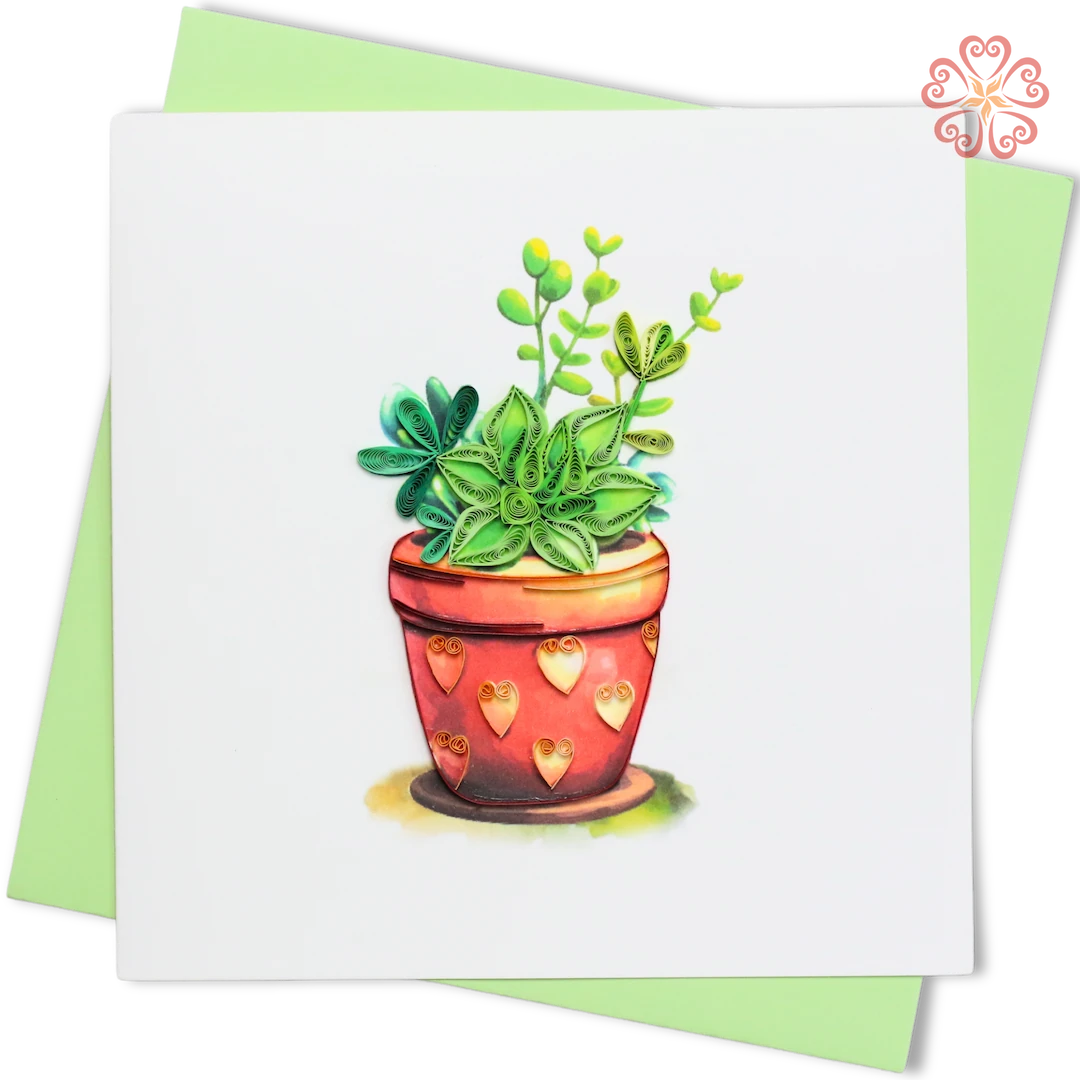 Succulent Plant Quilling Card-Quilling Card 15cm x 15cm-Flower-VN2XM115D33NN-Quilling Art Viet Net from hand with love-1080x1080px (2)