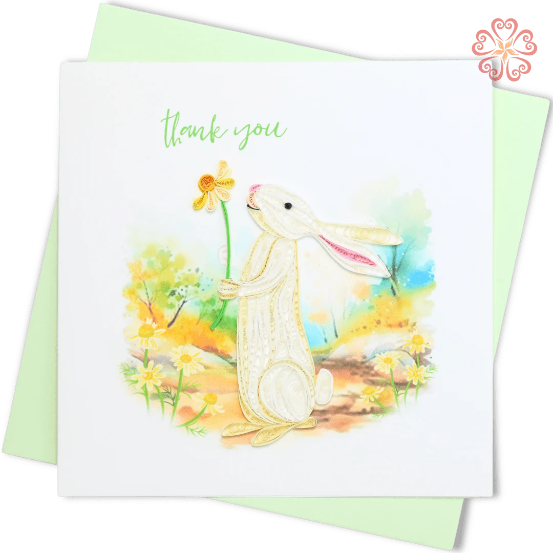 Thank You Bunny Quilling Card