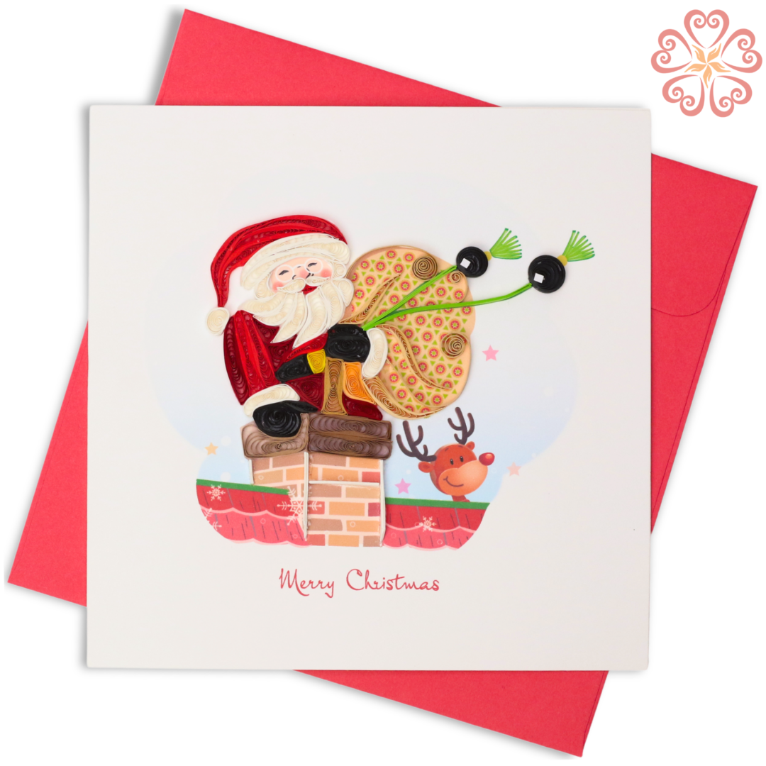 VN1XM115036E1 quilling art viet net quilling card quilling Santa on chimney 1080x1080px