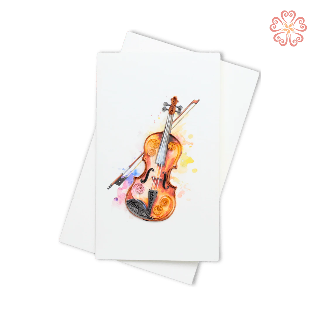 Violin Quilling Card