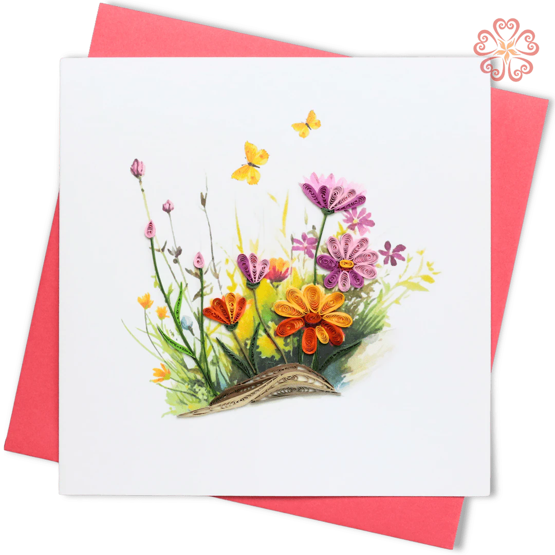 Wildflower Meadow Quilling Card