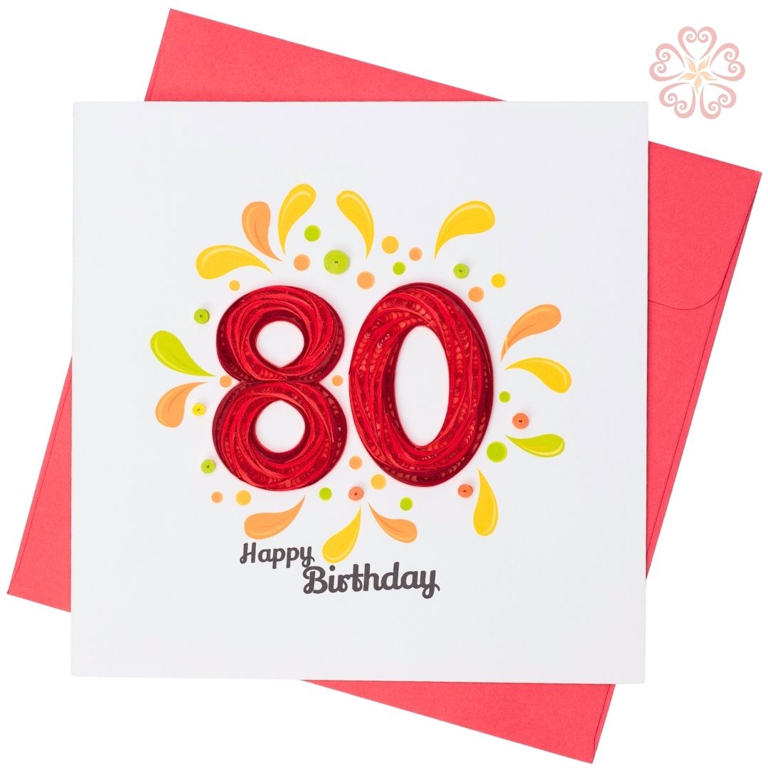 Quilling 80th birthday - Quilling Arts - Viet Net